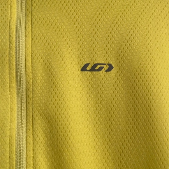 Louis Garneau Cycling Jersey Bicycle Neon Yellow Black - Picture 2 of 11
